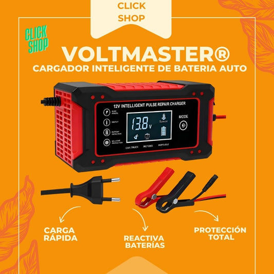 VoltMaster™ - CARGADOR INTELIGENTE DE BATERIA AUTO