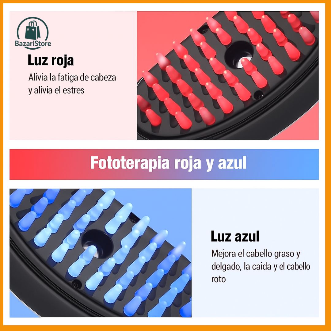 HairGlow® - Cepillo nanomasaje con spray