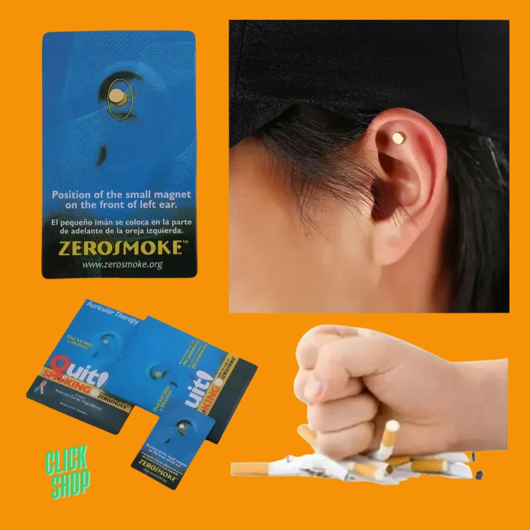 Smokefree® - Imanes anti tabaco + parche de detox