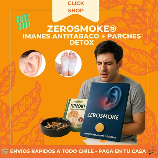Smokefree® - Imanes anti tabaco + parche de detox